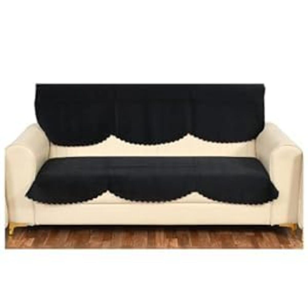 Pink Quilted Sofa Cover - Velvet 1 Seater Cover -18 Pink Quilted Sofa Cover - Velvet 1 Seater Cover -18