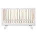 Babyletto Hudson 3-in-1 Convertible Baby Crib with Wooden Toddler Bed & Daybed Conversion - Easy to Assemble & GREENGUARD Gold Certified - 4 Adjustable Mattress Heights - White & Washed Natural