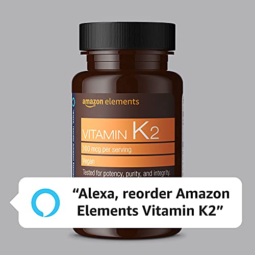 Amazon Elements Vitamin K2 100 Mcg, Vegan, 65 Capsules, 2 Month Supply (Packaging May Vary) #TOP3