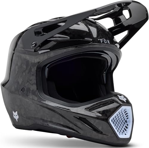 Fox V3 RS Carbon SOLID Black S Helmet