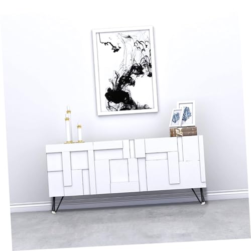 Pieds de table basse robustes supports de meuble durables noir mat - 5