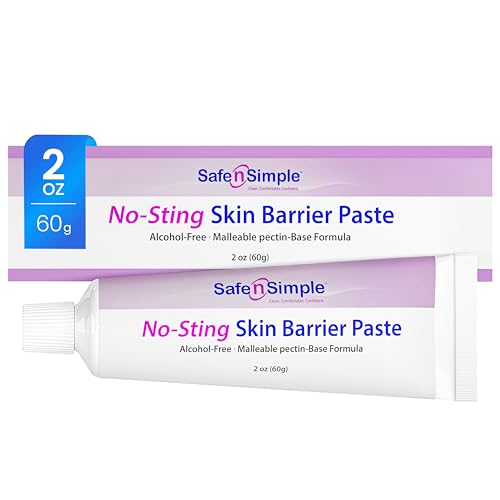 Image of Safe n' Simple Sting Free Stoma Paste - 2 oz - Protective Ostomy Skin Barrier Supplies - Sting And Alcohol Free Ostomy Skin Barrier Paste - Ostomy Skin Protectant Tube