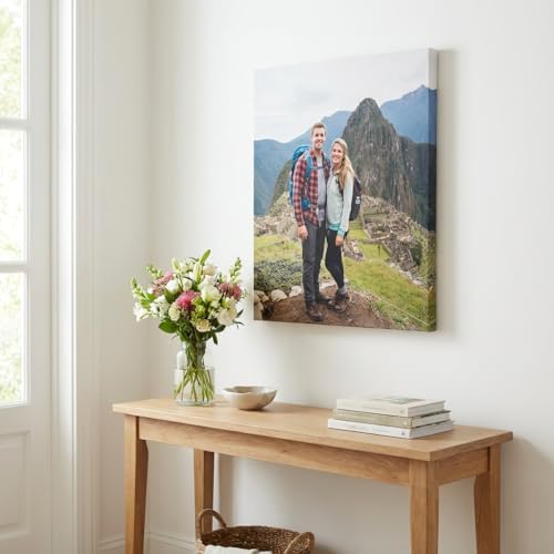 IUI Custom Canvas Prints with Your Photos - Personalized Pictures to Stunning Framed Canvas Wall Art Ideal for Home Decor Gifts Keepsakes for Family Baby Couple Boyfriend Girlfriend Pet (11"L × 14"W) - 5