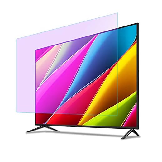 KELUNIS 32–65 tums TV-skärmskydd, anti-blått ljusfilter anti-bländning anti-repor skärmskydd panel lindrar ögontrötthet för LCD/LED/OLED och QLED 4K HDTV, 55 tum (1221 x 689)