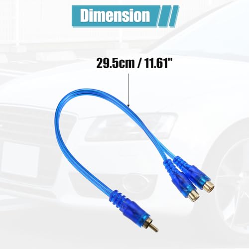 Cable divisor RCA para subwoofer con conector en Y que duplica la señal de audio sin pérdidas 3