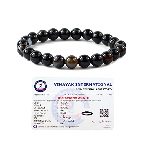 Image of Certified Natural Crystal Stone 8 mm Round Beads Bracelet for Men & Women | Reiki Charged Gemstone Bracelet | Multiple Stone Variants Available