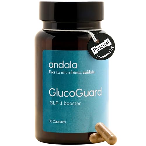 Andala GLP1 Reducose + Probioticos Reduce Apetito y Picos Glucosa - Morera Blanca, Canela de Ceylan, Resveratrol - Reduce Azúcar en Sangre, Antojos y Mejora Energía - GlucoGuard 30u