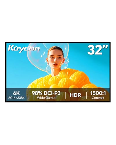 Image of G32X 32'' UHD 6K (6016 x 3384) Monitor, IPS Panel, 10-Bit Color, 99% sRGB, 98% DCI-P3, 218PPI, 60Hz, HDR, 1500:1, Eye Care, Anti-Glare (Minimalist - Without Stand x2)