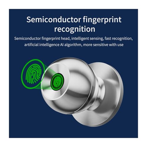 Serrure connectée électronique au design argent épuré pour porte