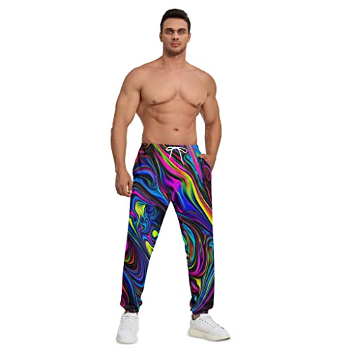 Sweatpants for Men Joggers Pant 3D Printed Sports Pants Workout Pants with 2 Side Pockets4