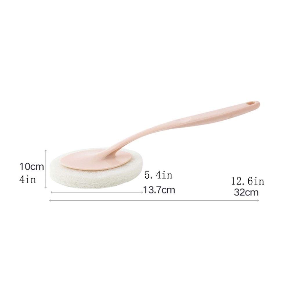 Diseño Clásico Escobilla de baño, WC Cepillo for la Limpieza de baño, Hermoso y Duradero Mango Largo Cepillo de Limpieza (Blanco/Gris/Rosa) Escobillas de Baño (Color : White)