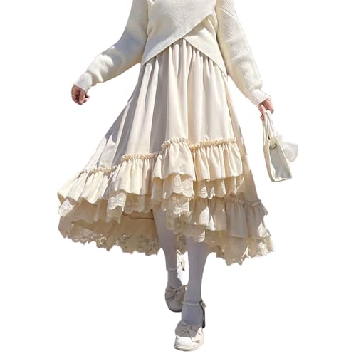 [Lilikakoi] �����O�X�J�[�g ���[�f�B�X �v���[�c�X�J�[�g ���[�X�� �X�N�[���X�J�[�g �n�C�E�G�X�g �����[�^ �t���� �`���C�� �v�����Z�X ���킢�� �w�@�� �ӂ�ӂ� �N���V�J�� �P�n �t �H �~
