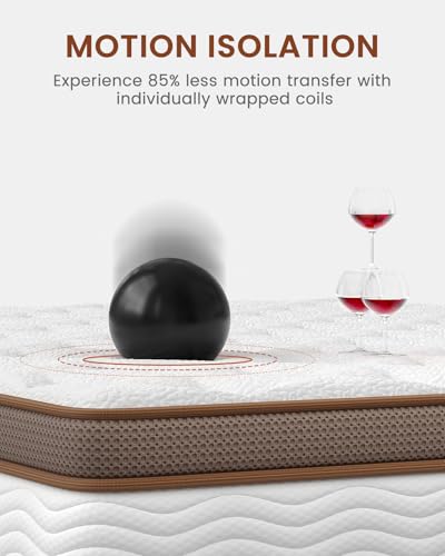 BedStory Full Size Mattress - 14 Inch Medium Firm Hybrid Mattress with 2.0mm Advanced Pocket Springs - Optimal Spine Alignment and Motion Isolation, CertiPUR-US Certified