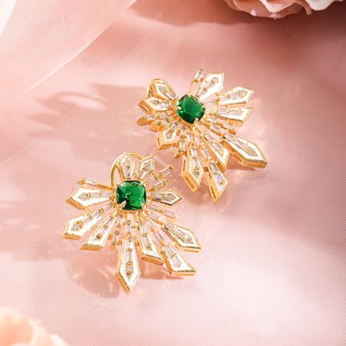 Image of Rubans Stud Earrings American Diamond Trendy Jewellery for Women & Girls