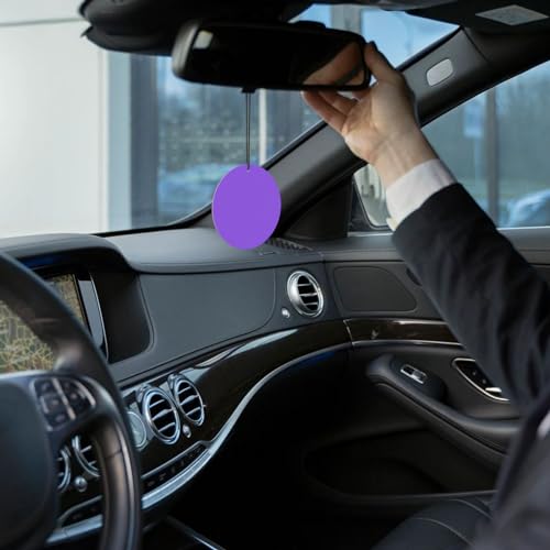 Hojas aromáticas para auto color lila sólido miniatura 7