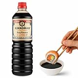 Salsa de Soja receta clásica, Salsa para Sushi, Soja Japonesa, ingredientes son 100% naturales sin aditivos ni conservantes, Para verduras, sopas, guisos, hacer salsas o aliñar las ensaladas, 1000 ml