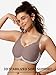 COCOMARTS Jelly Minimizer Bras for Women No Underwire Scalloped Push Up Wireless Bralettes Seamless Comfort Everyday Tshirt Bra Grey Medium