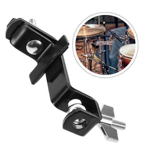 Abrazadera soporte de cencerro Toyvian para kit de batería, soporte ajustable para bombo, accesorio duradero para instrumentos de percusión miniatura 5