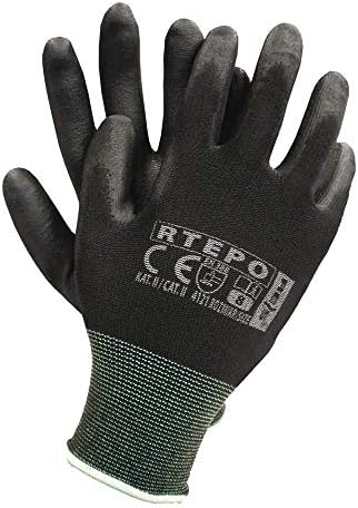 Arbeitshandschuhe PU Beschichtung schwarz 10