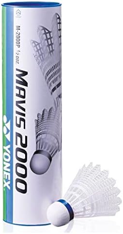 12x YONEX Mavis 2000 White Cork Base Badminton Shuttles (2x Pk6 - Medium by Yonex