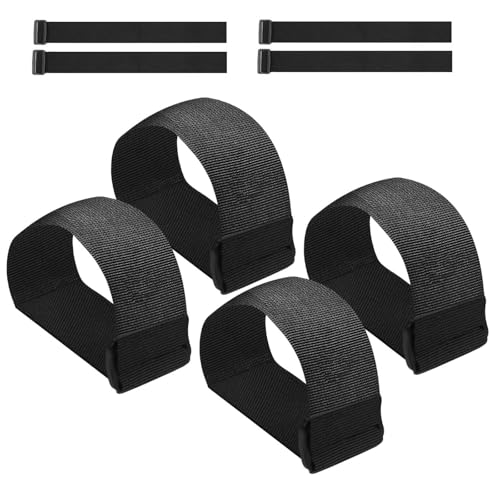 Image of Leg Exerciser Traction Straps, Under Desk Elliptical Pedal Band for Seniors, Secure & Stability for Electric Ellipse Equipment