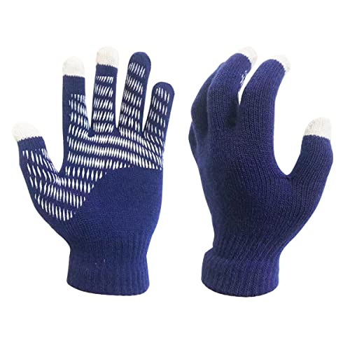 Gardening Gloves For Men Women And Ladies, 6 Pairs Coffee,Orange,Cyan,Red,Lake Blue,Pink Knitted Touch Screen Texting Outdoor Garden Work Gloves With Grip #TOP3