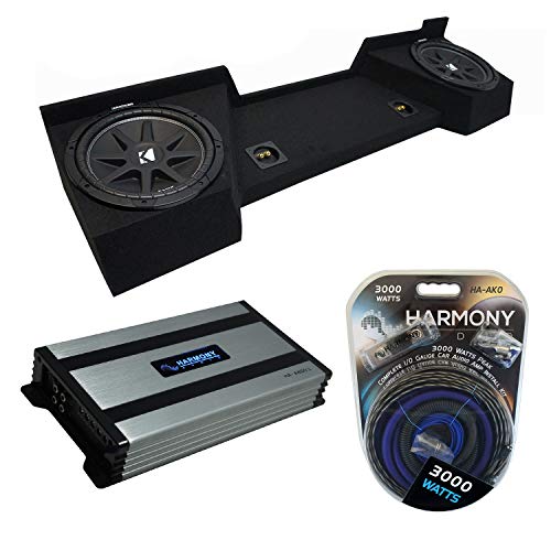 Harmony Audio Compatible with 2007-2013 GMC Sierra Extended Cab Truck Kicker Bundle Comp C10 Dual 10