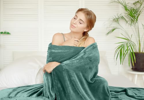 Image of Utopia Bedding Fleece Blanket Full Size Celadon 300GSM Luxury Fuzzy Soft Anti-Static Microfiber Bed Blanket (90x84 Inch)