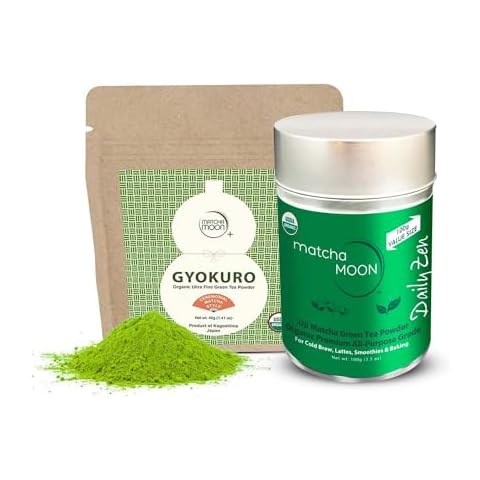 Matcha Moon Gyokuro Organic Ceremonial Daily Zen Organic Matcha Green Tea Powder All-Natural Cover