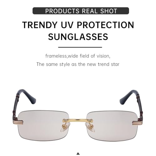 Lunettes de soleil rectangulaires unisexes légères contre la fatigue visuelle