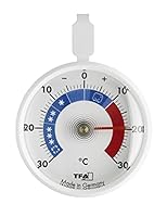 TFA Dostmann 14.4006 Analoges Kühlthermometer, klein, handlich, zur Kontrolle von Kühl und Gefrierschrank, Weiß, L 72 x B 21 x H 95 mm