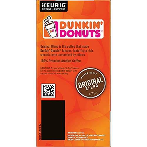 Dunkin' Original Blend Medium Roast, 88 Keurig K-Cup Pods