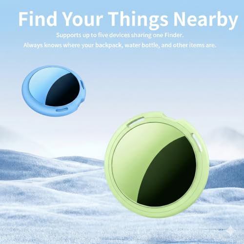 Image of 2 Pack Tracker Tags [Apple MFi Certified] Pair with Apple Find My (iOS Only) Bluetooth Air Smart Tags Key Finder Item Locator Waterproof Finder Worldwide Tracking for Pets Wallet Backpack Dogs Luggage