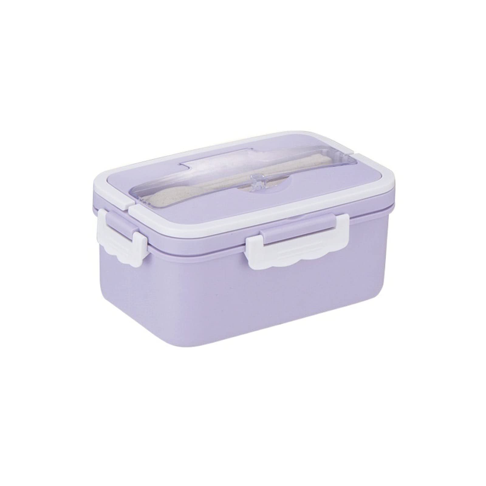 Portapranzo Bento Portapranzo in Vetro con Coperchio Stile Lunch Box for microonde Bento Box e contenitori for Alimenti ecologici(Purple)
