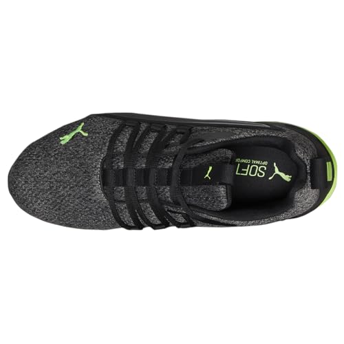 PUMA Puma Men's Axelion NXT Running Shoe, Black-Green Glare, 7