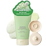 Flufie Whipped Facial Cleanser with Hyaluronic Acid & Green Tea – Deep Hydration & Gentle Pore Care – Dermatologist Tested, Anti-Aging, Korean Skin Care – Vegan, Cruelty-Free, Paraben-Free – 4.4 oz