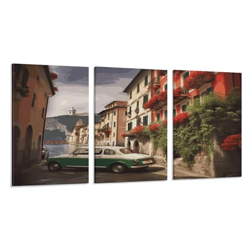 Toile murale Italie premium RTFNGLS tableau vertical de salon