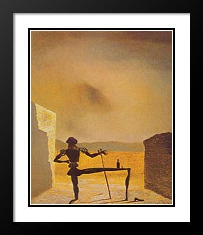 Salvador Dali Framed and Double Matted Art Print 25x29 "Ghost of Vermeer"