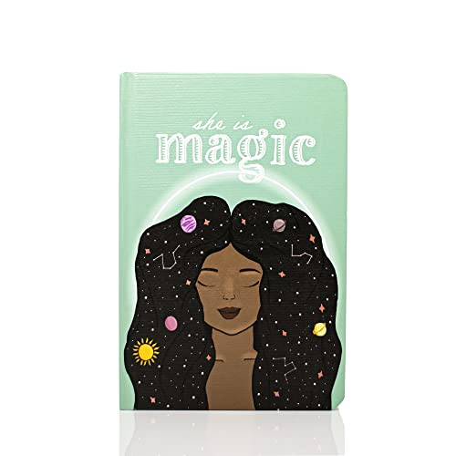 Image of FACTOR NOTES Hardbound Notebook: 100 GSM|A5|3 Bookmarks|200 Pages|Inner Pocket|Ruled (She is Magic)