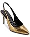 KARL LAGERFELD Paris Women's Shoes Women's Sandals,Gold/Black,7.5