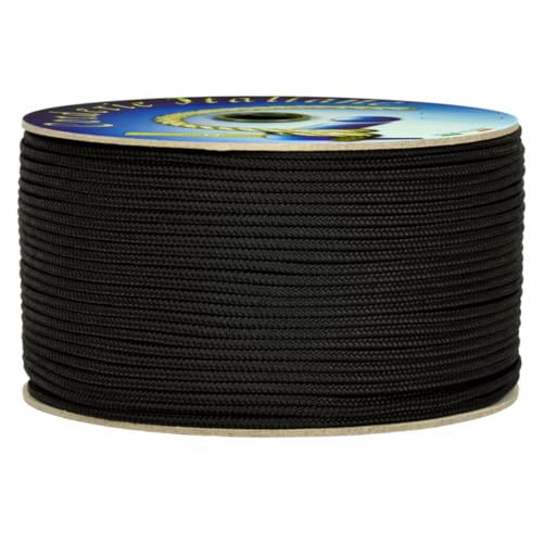 Corderie Italiane 006037088 Cordino Colorato Hobby, Nero, 3 mm, 40 mt