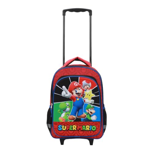BIOWORLD Boys' Super Mario Bros Backpack (Little Big Kid), Red, OneSize