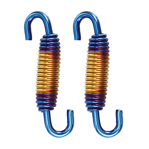 A ABSOPRO Resorte De Escape 2 Piezas Para Motocicleta Acero Inoxidable