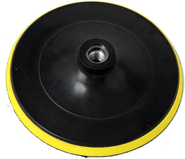 Boxonly 6 Inch 150mm Hook and Loop Backing Pad M14 Threaded Sanding Disc for Angle Grinder Orbital Sander Polisher Backing Plate for Wood Metal Polishing Pad Applications