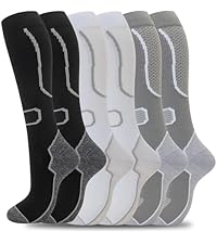 6 Paires Chaussettes De Compression Fenglaoda - Taille L/XL, Pour Infirmières, Voyage Et Sport
