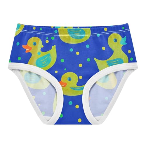Personalized Girls Underwear Toddler 2t Cotton Panties Little Girl Cute Ducks Blue Briefs Girls Undies
