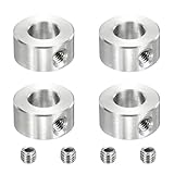 QUARKZMAN 4 Stück Edelstahl Wellenkragen 8mm(5/16") ID 16mm(5/8") OD 8mm(5/16") Dicke Einloch Bohrung Wellenfixierkragen Für Getriebe Baugruppen Werkzeugmaschinen