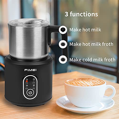 Montalatte Fimei 4 in 1 montalatte e vapore elettrico, interno antiaderente caldo freddo magnetico a vapore in acciaio… - immagine 4