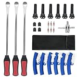 THOROAD Tire Spoon Lever Set,14.5'' Steel Tire Iron Set,3PCS Tire Spoons，Professional Tire Changing