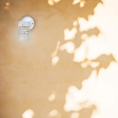 Ciata Outdoor Porch Light House Fixture Wall Mount Light Lantern Sconce, Lantern Sconce Fixture Jelly Jar Outdoor Down Light Fixture Front Porch - White #TOP3
